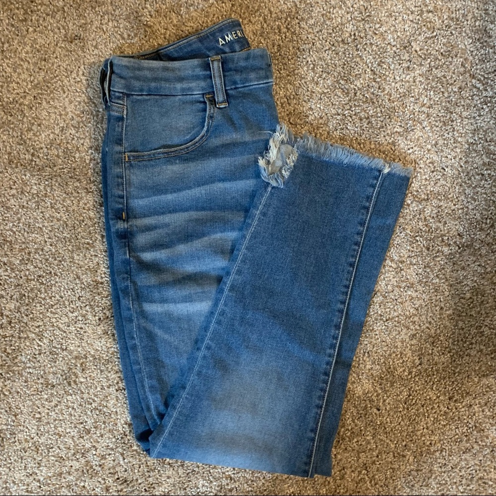 AE high waisted stretch jeans